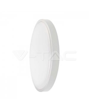 24W LED Плафон SAMSUNG Chip 4000K Кръг Бяла Рамка IP44 LED плафони без сензори