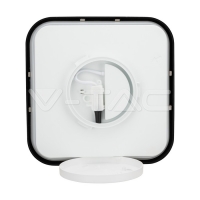 24W LED Плафон SAMSUNG Chip 6500K Квадрат Черна Рамка IP44 LED плафони без сензори