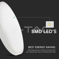 36W LED Плафон SAMSUNG Chip 6500K Кръг Бяла Рамка IP44 36W LED Плафон SAMSUNG Chip 6500K Кръг Бяла Рамка IP44 LED плафони без сензори