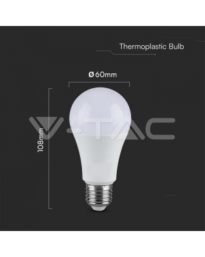 LED Крушка - 17W E27 A65 Термо Пластик 3000K LED крушки Е27