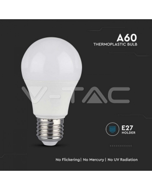 LED Крушка - 10.5W E27 A60 Термо Пластик 4000K LED крушки Е27