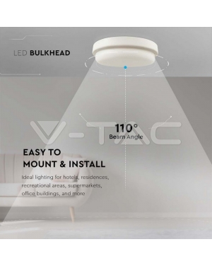 12W LED Плафон Преграда 4000K LED плафони без сензори