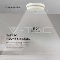 12W LED Плафон Преграда 6400K LED плафони без сензори