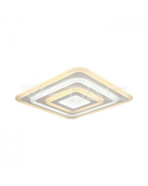 77W LED Плафон 3 Степени Димиращ С Дистанционно Бяло Тяло IP20 LED плафони без сензори