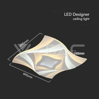 75W LED Плафон 3 Степени Димиращ С Дистанционно Бяло Тяло IP20 75W LED Плафон 3 Степени Димиращ С Дистанционно Бяло Тяло IP20 LED плафони без сензори