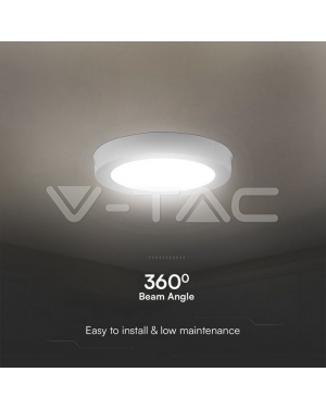 12W LED Панел Външен Монтаж Кръг 3000К Линейни LED тела за открит монтаж