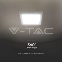 12W LED Панел Външен Монтаж Квадрат 6400К LED панели за външен монтаж на осветление