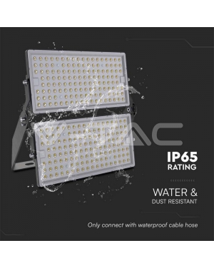 500W LED Прожектор С Кабел (1M) 6500K Черно Тяло IP65 120LM/W LED екстериорно осветление