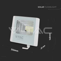 12W LED Соларен Прожектор 6000К Бяло Тяло LED прожектори
