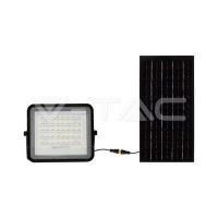 10W LED Соларен Прожектор 6400K Сменяема Батерия Черно Тяло LED екстериорно осветление