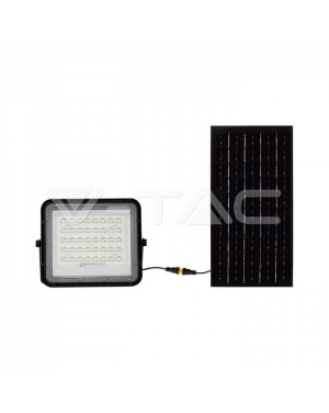 10W LED Соларен Прожектор 6400K Сменяема Батерия Черно Тяло LED екстериорно осветление