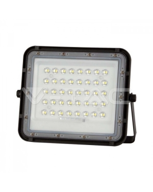10W LED Соларен Прожектор 6400K Сменяема Батерия Черно Тяло LED екстериорно осветление