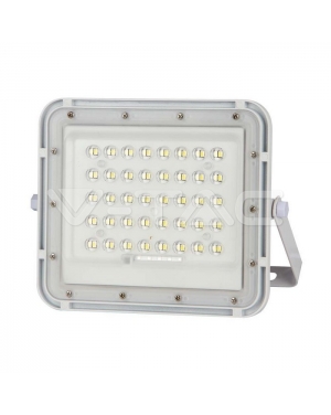 10W LED Соларен Прожектор 4000K Сменяема Батерия Бяло Тяло LED прожектори