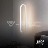 13W LED Висяща Лампа 40CM 3000K Бяло Тяло Висящи декоративни лампи