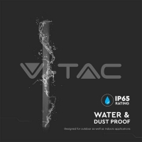 20W LED Линейна Стенна Лампа 1010x60x50мм 3000K Черно Тяло IP54 Фасадно LED осветление