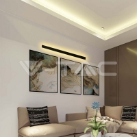 28W LED Линейна Стенна Лампа 1410x60x50мм 3000K Черно Тяло IP54 Фасадно LED осветление
