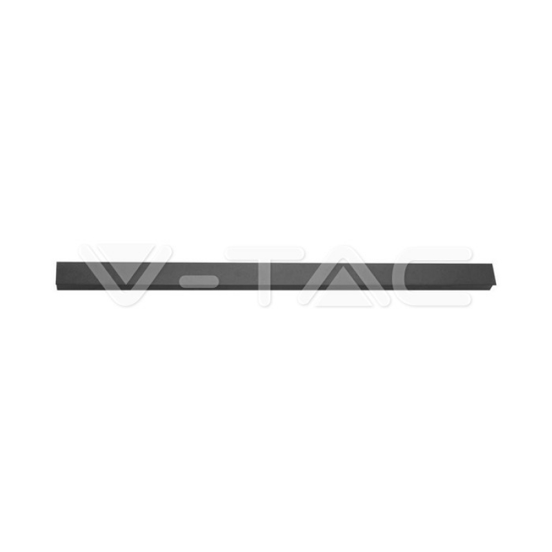 28W LED Линейна Стенна Лампа 1410x60x50мм 3000K Антрацит IP54 Фасадно LED осветление