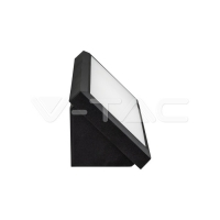 12W Фасаден Аплик Ъглов Черен 4200К IP65 Фасадно LED осветление