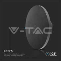 12W LED Стенна Лампа 3в1 Черна Димираща 12W LED Стенна Лампа 3в1 Черна Димираща Фасадно LED осветление