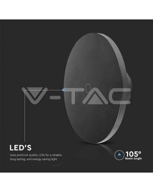 12W LED Стенна Лампа 3в1 Черна Димираща Фасадно LED осветление