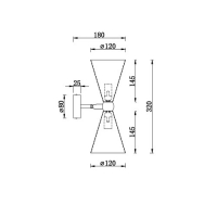 Аплик MAYTONI MOD108WL-02WG VESPER Аплик MAYTONI MOD108WL-02WG VESPER Фасадно LED осветление