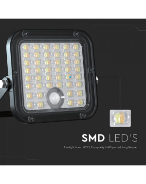 Соларен LED Прожектор 10W CCT 2в1 LED екстериорно осветление