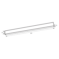 SLIM25 Магнитно LED осветително тяло ILLUSION LED ∙ 36W ∙ Черен ∙ 3000K LED магнитно осветление