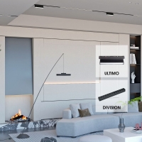 SLIM25 Магнитно LED осветително тяло DIVISION LED ∙ 18W ∙ Черен ∙ 3000K LED магнитно осветление