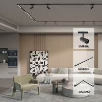 SLIM25 Магнитен LED ъгъл LUGANO LED ∙ 24W ∙ Черен ∙ 4000K LED магнитно осветление