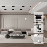 SLIM25 Магнитно LED осветително тяло CORSO LED ∙ 6W ∙ Черен ∙ 4000K LED магнитно осветление