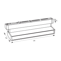 SLIM25 Магнитно LED осветително тяло CORSO LED ∙ 6W ∙ Черен ∙ 4000K LED магнитно осветление