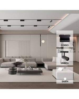 SLIM25 Магнитно LED осветително тяло CORSO LED ∙ 12W ∙ Черен ∙ 4000K LED магнитно осветление