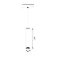 SLIM25 Магнитно LED осветително тяло LONG LED ∙ 12W ∙ Черен 3000K LED магнитно осветление