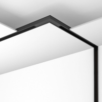 SLIM25 Електрически конектор 90° S-Track ∙ Черен LED магнитно осветление