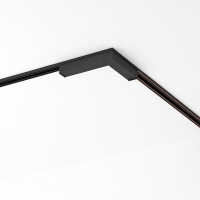 SLIM25 Електрически конектор 90° S-Track ∙ Черен LED магнитно осветление