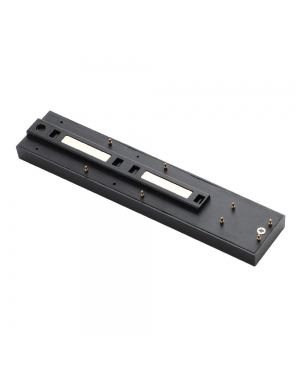 SLIM25 Електрически магнитен конектор 90° L-Track ∙ Черен LED магнитно осветление