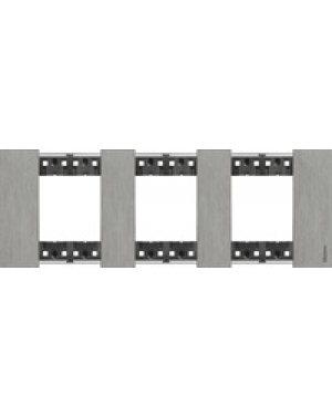 Рамка 3x2 мод. метална цвят Стомана (Steel) Living Now Bticino LIVING NOW рамки и Лицеви панели
