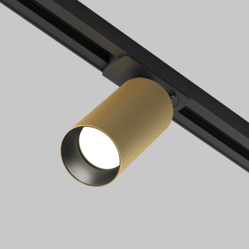 Прожектор за монофазна шина Maytoni TR089-1-GU10-BMG Satin Brass Artisan Unity Track Light LED магнитно осветление Maytoni серия Unity