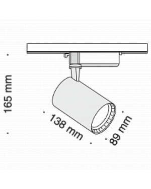 LED прожектор за монофазна шина Maytoni TR003-1-15W3K-S-W Vuoro Track Light Unity LED магнитно осветление Maytoni серия Unity