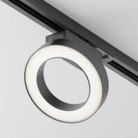 LED прожектор за монофазна шина Maytoni TR044-1-12W3K-B Rim Black 12W 3000K Track Light Unity LED магнитно осветление Maytoni серия Unity