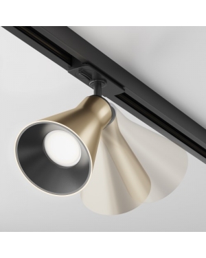 Прожектор за монофазна шина Maytoni TR022-1-GU10-MG Virar Satin Brass Track Light Unity LED магнитно осветление Maytoni серия Unity