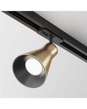 Прожектор за монофазна шина Maytoni TR022-1-GU10-MG Virar Satin Brass Track Light Unity LED магнитно осветление Maytoni серия Unity