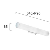 Аплик L:340 Fibi 12W 1216 Lm 3000K 220-240V AC IP44 Осветление за баня