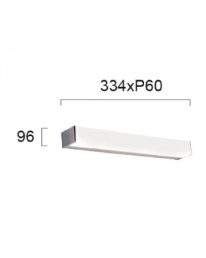 Аплик L:334 Robin 15W 1314 Lm 3000K 220-240V AC IP44 Осветление за баня