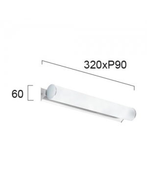 Аплик Fibi 2 x Max 28W 220-240V AC IP20 Осветление за баня