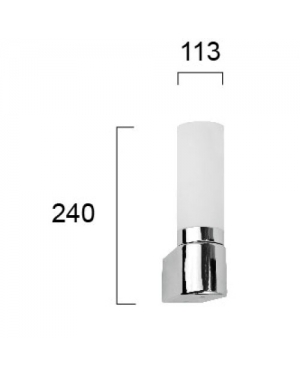 Аплик Robert 1 x Max 42W 220-240V AC IP44 Осветление за баня