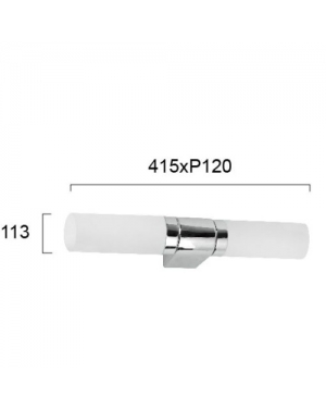 Аплик Robert 2 x Max 42W 220-240V AC IP44 Осветление за баня