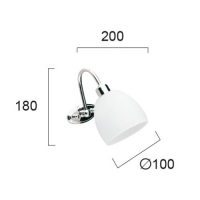 Аплик хром Niobe 1 x Max 42W 220-240V AC IP20 Осветление за баня