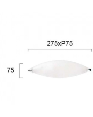 Аплик H:275 хром Drop 1 x Max 42W 220-240V AC IP20 Осветление за баня