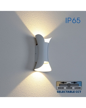 LED осветително тяло BOSTON LED ∙ 10W ∙ бял ∙ CCT-switch ∙ 3000K-4000K-6400K ∙ IP65 Фасадно LED осветление